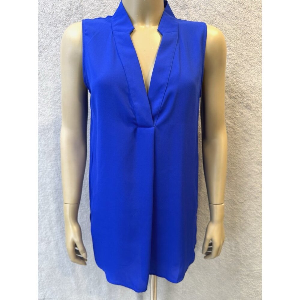 NWT Banana Republic Blouse, Sleeveless, Relaxed Fit, Sz M, Royal Blue